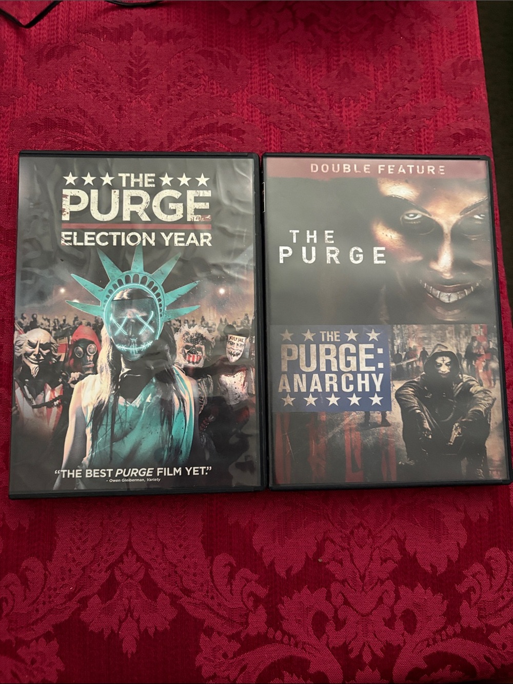The Purge and purge anarchy DVD Double Feature and election year set